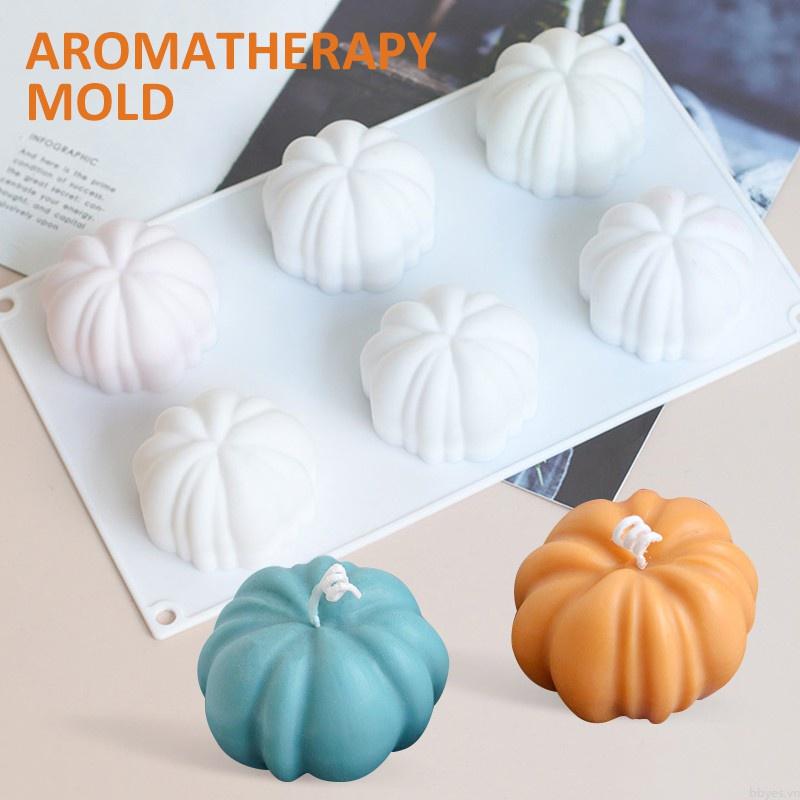 Khuôn Silicone Làm Nến Thơm Thủ Công Hình Quả Bí Ngô