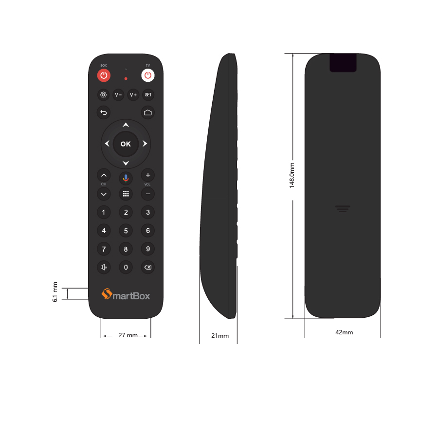 Điều khiển bằng giọng nói dùng cho Smartbox MyTV Chính hãng Cao cấp