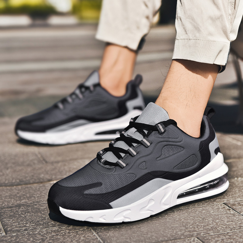 Giày Thể Thao Nam GEMI- Giày Sneaker Màu Trắng - Đen, Giày Thể Thao Giúp Tăng Chiều Cao Nam Nữ - G5220