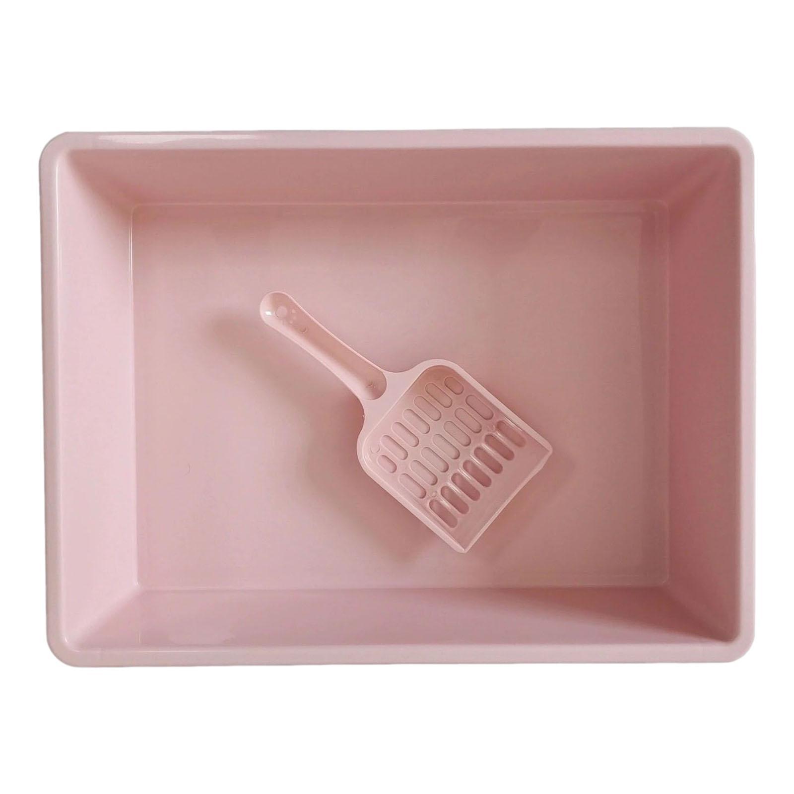 Cat Litter Box Pet Litter Tray Toilet Litter Pan Kitty with