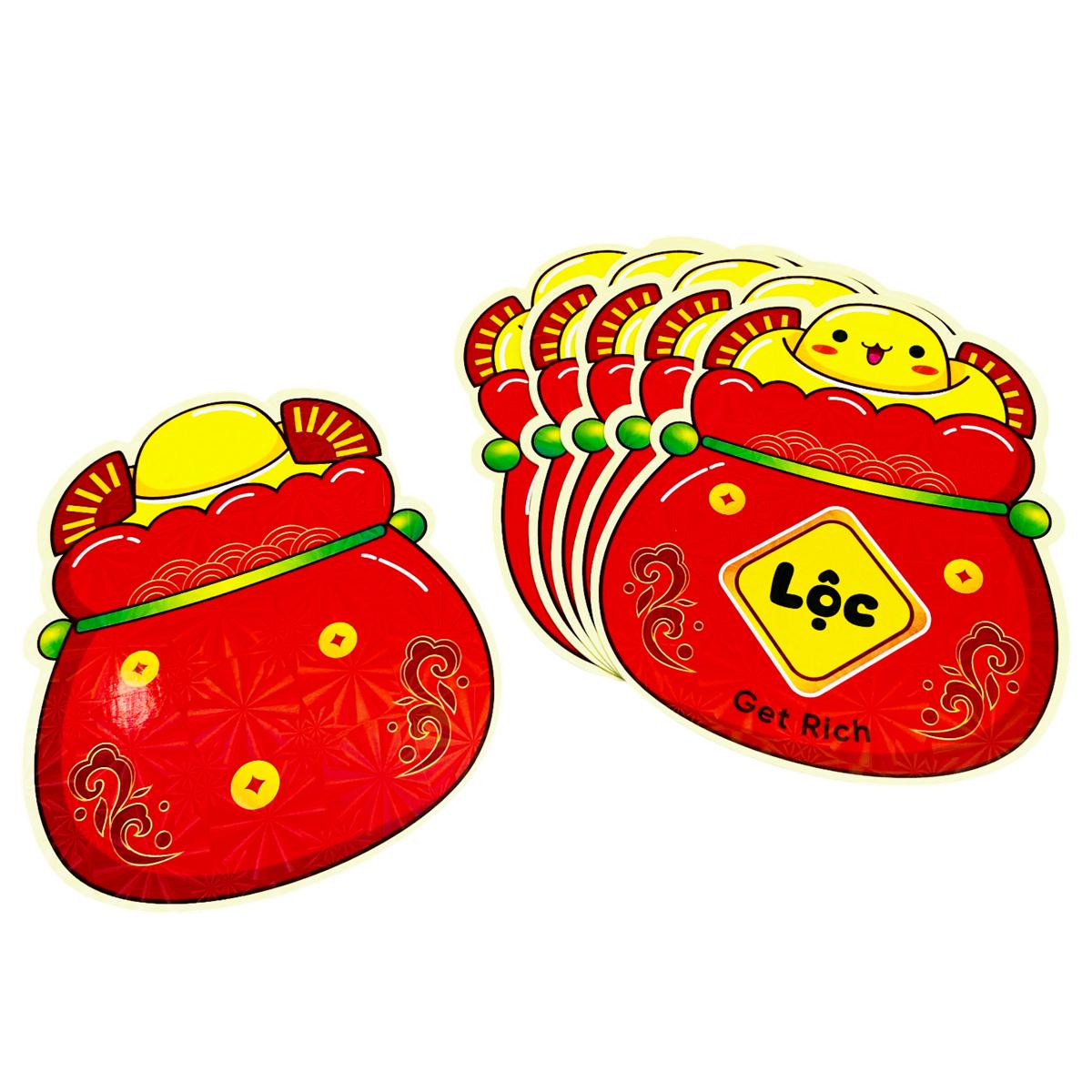 Bộ 6 Bao Lì Xì Chibi Bính Ngọ 2026 - Mẫu 23