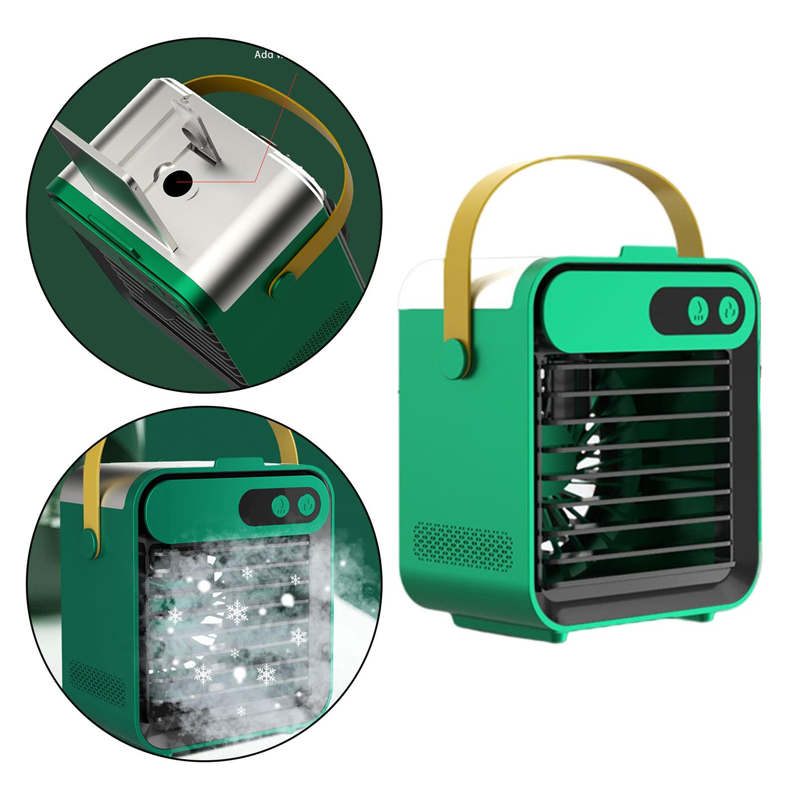 USB Air Conditioner Fan Air Cooler 3 Fan Speed Humidifier Purifier