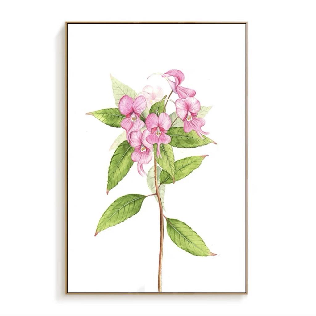 Tranh canvas tràn viền treo tường phòng khách, tranh vẽ bông hoa sắc màu H 180-188