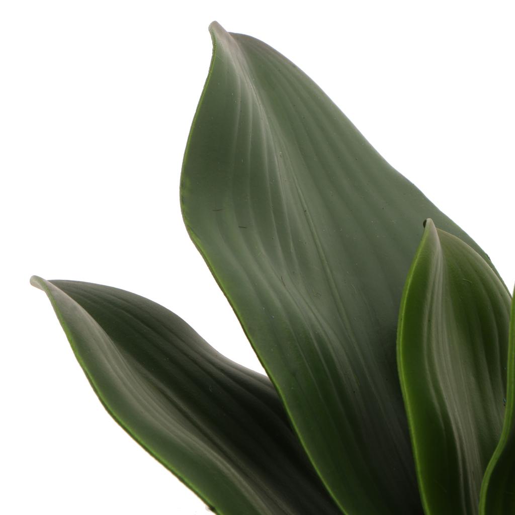 3x Artificial Orchid Leaves Green Fake Plants Leaf Table Top Wedding Decor C