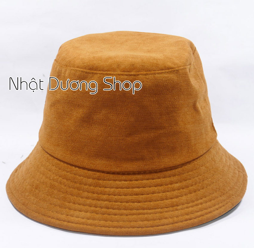 Mũ bucket vành cụp ️Nón tai bèo thêu chữ New yourk chất nhung cao cấp form unisex nam nữ 2022