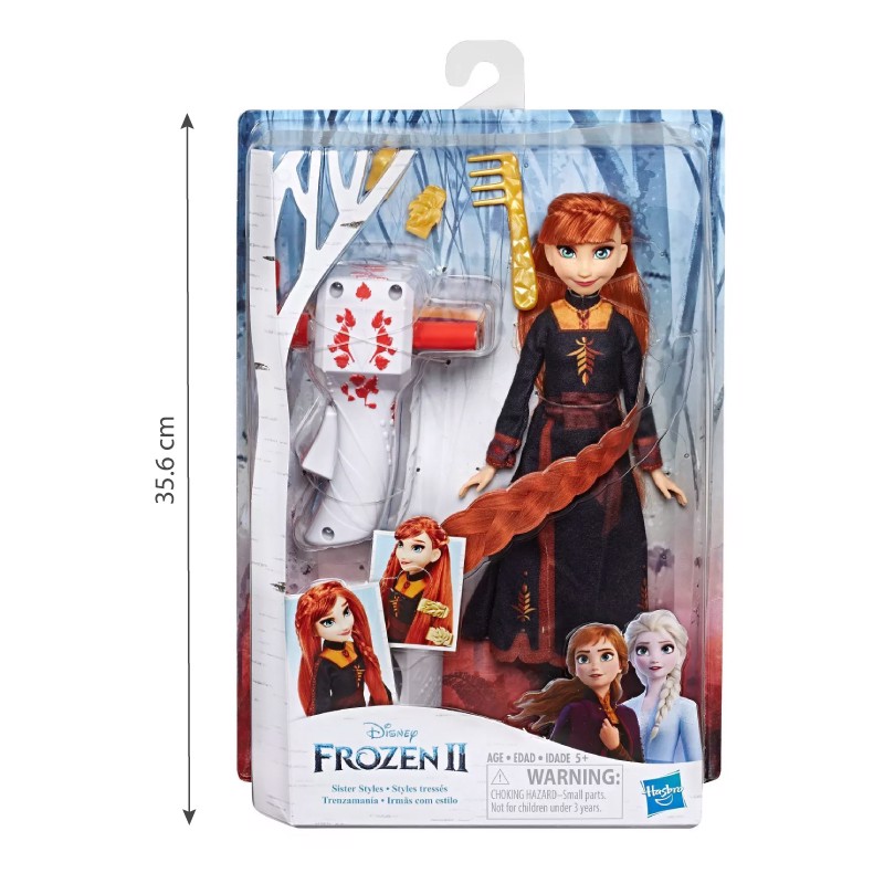 Đồ chơi búp bê công chúa Anna và bộ phụ kiện làm tóc Frozen 2 E7003