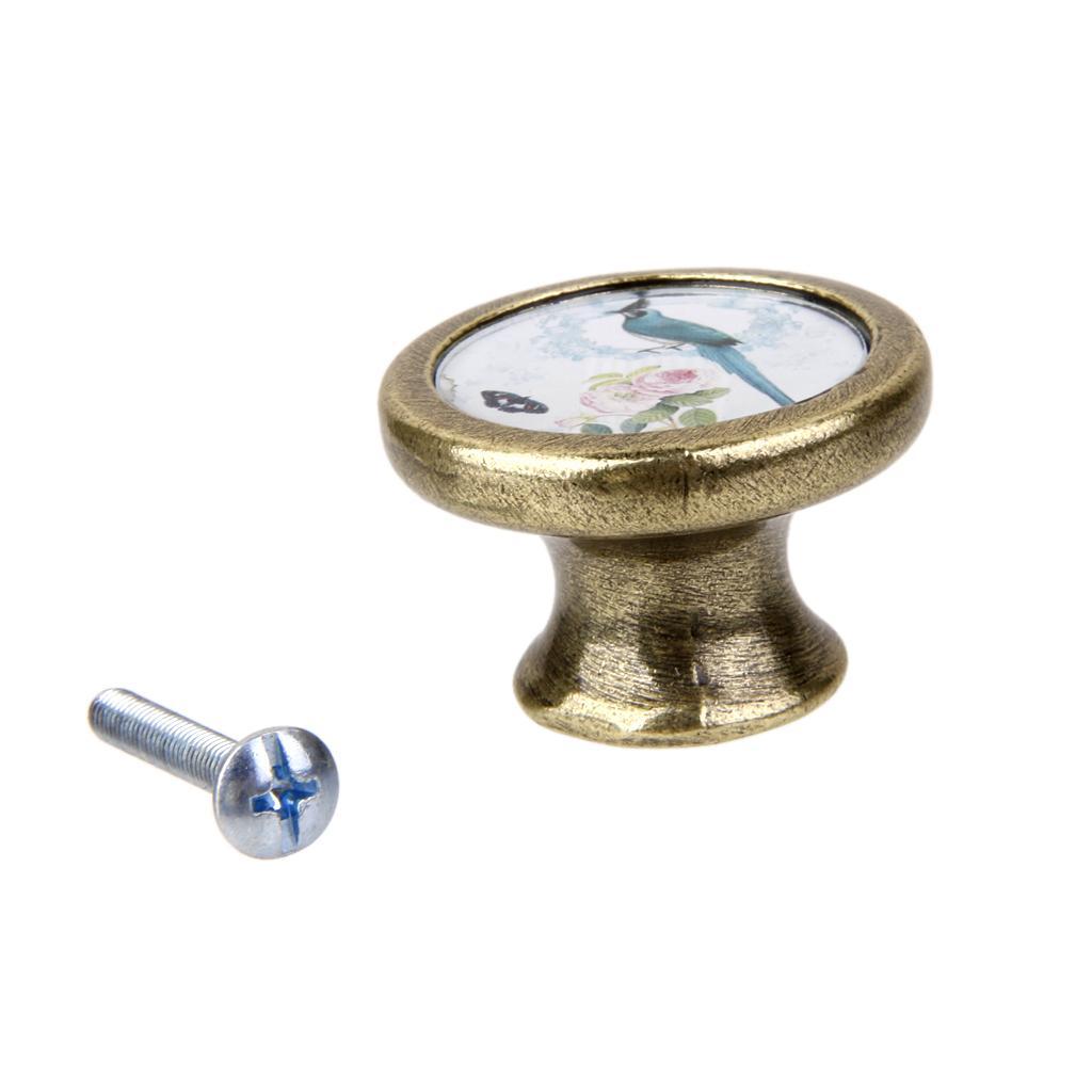 Set of 3pcs Vintage Rustic Cabinet Door Drawer Handles Pull Knobs Hardware