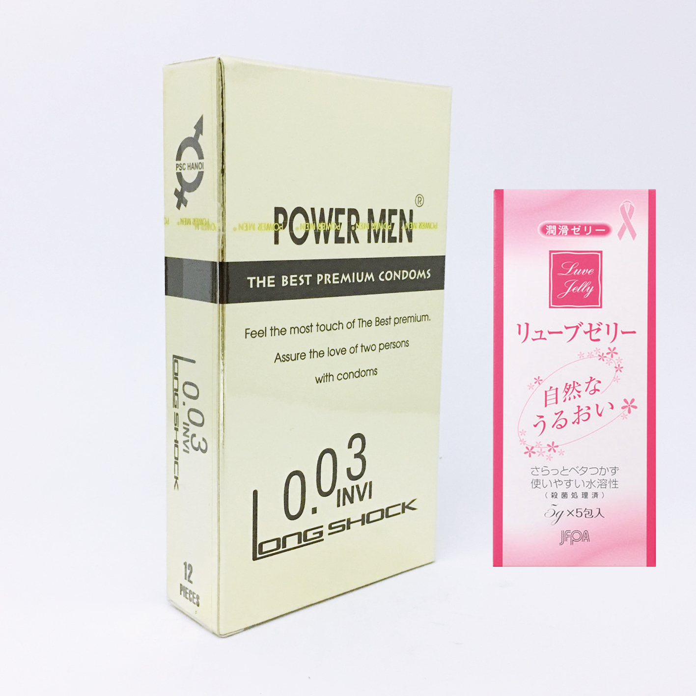 Bao Cao Su Cao Cấp Chống Xuất Tinh Sớm Power Men 0.03 Invisible - Siêu Mỏng chỉ 0.03mm - Tặng Gel Gói Jex - Che Tên Sản Phẩm
