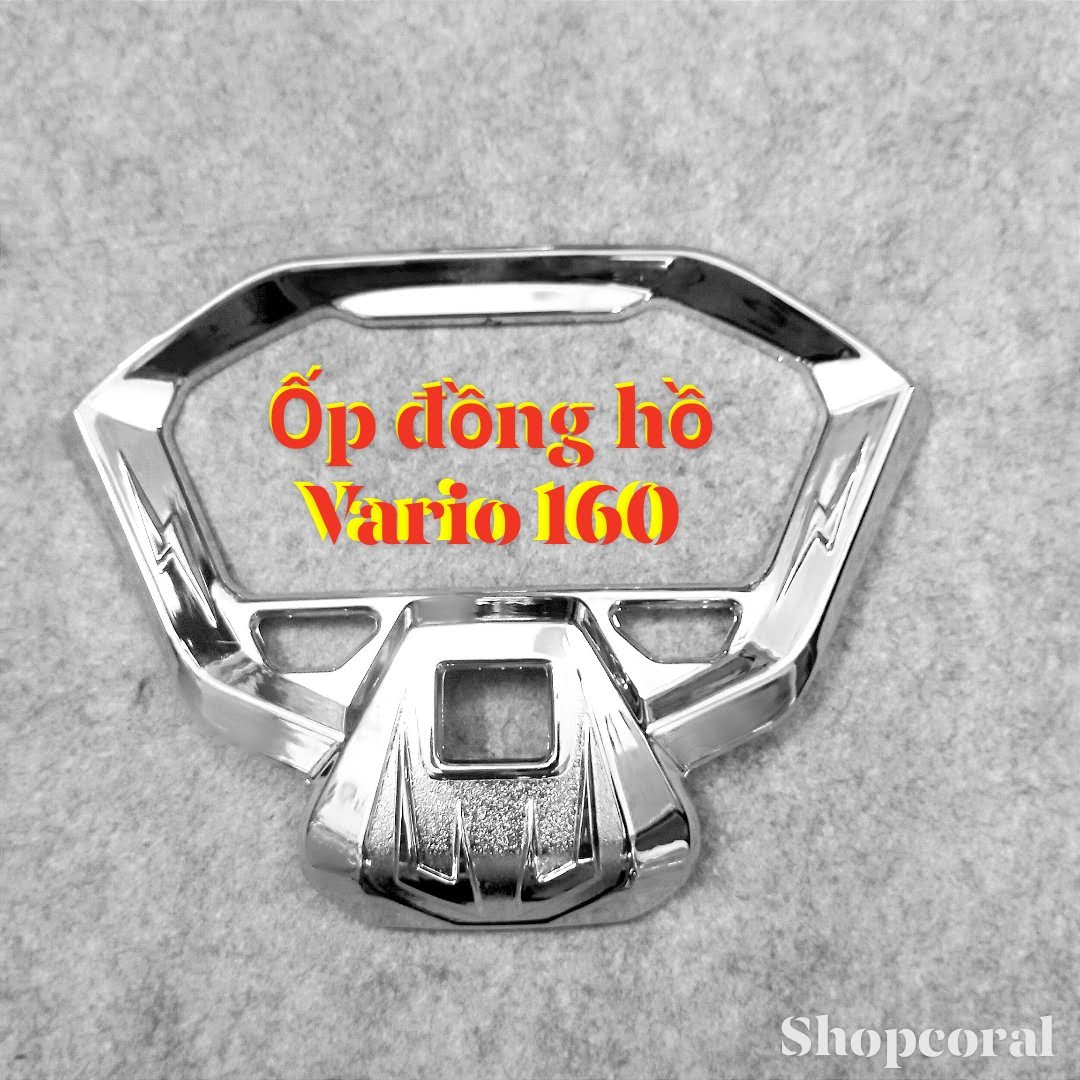 Ốp đồng hồ cho vario160 nhựa xi mạ crom