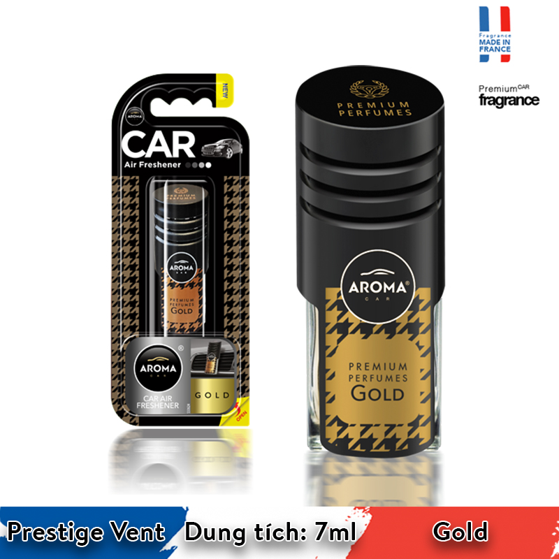 Nước hoa ô tô gài cửa gió Aroma Car Prestige Vent 7ml