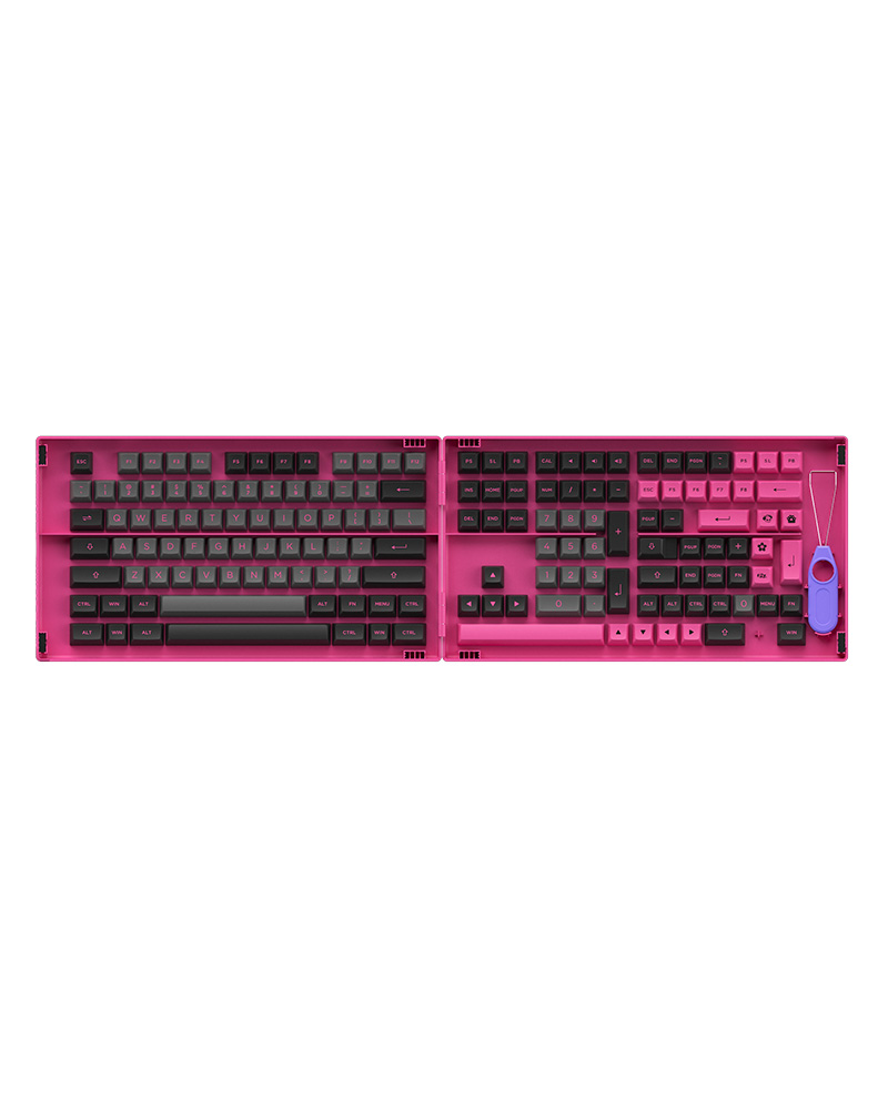 Keycap Cho Bàn Phím Cơ AKKO Hàng Chính Hãng Black & Rose ASA Profile | EZPC