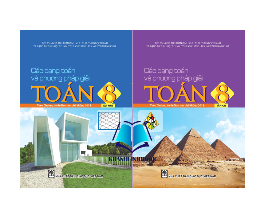 Sách - Combo Các dạng toán và phương pháp giải toán 8 - tập 1 + 2