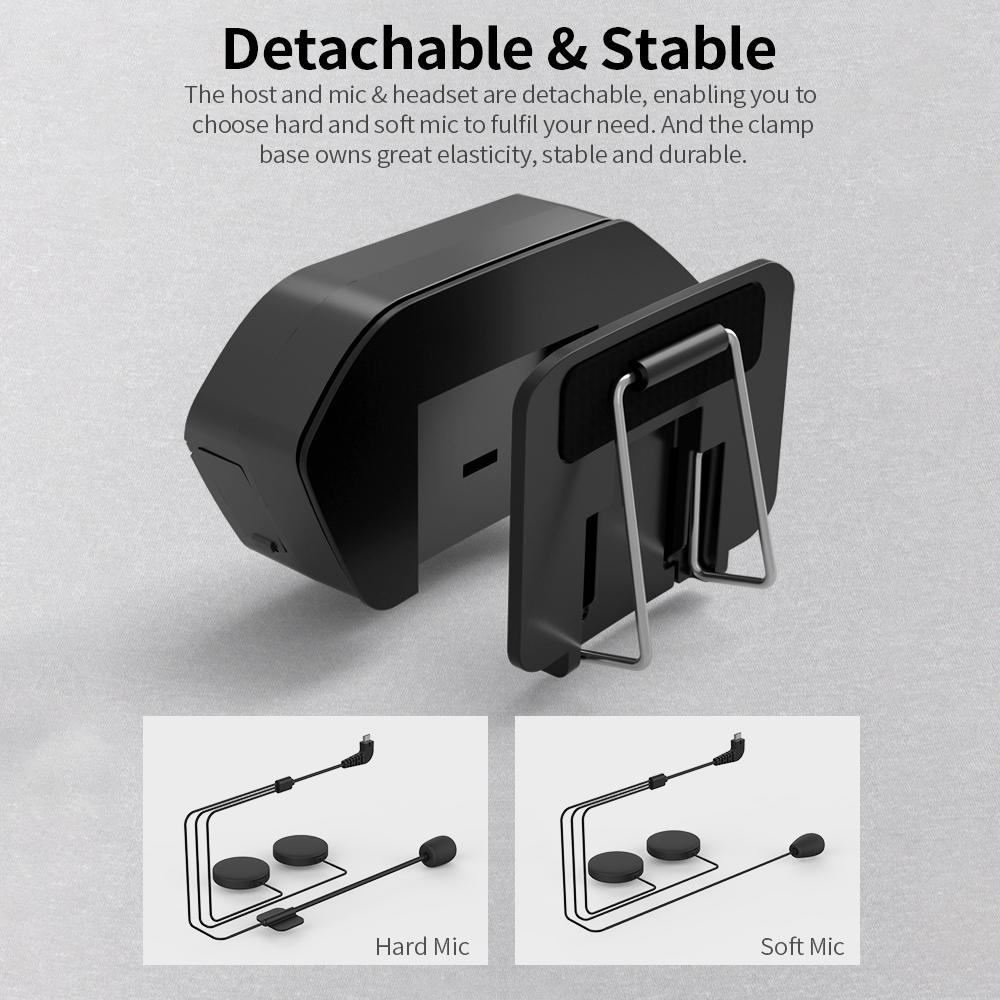 X6 Motorcycle Helmet BT 5.0 Headset Auto Answering Connecting 2 Phones Noise Reduction 40mm Driver Unit
