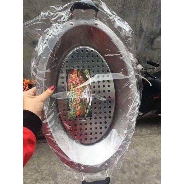 KHAY OM CÁ INOX- khay lẩu cá inox cao cấp