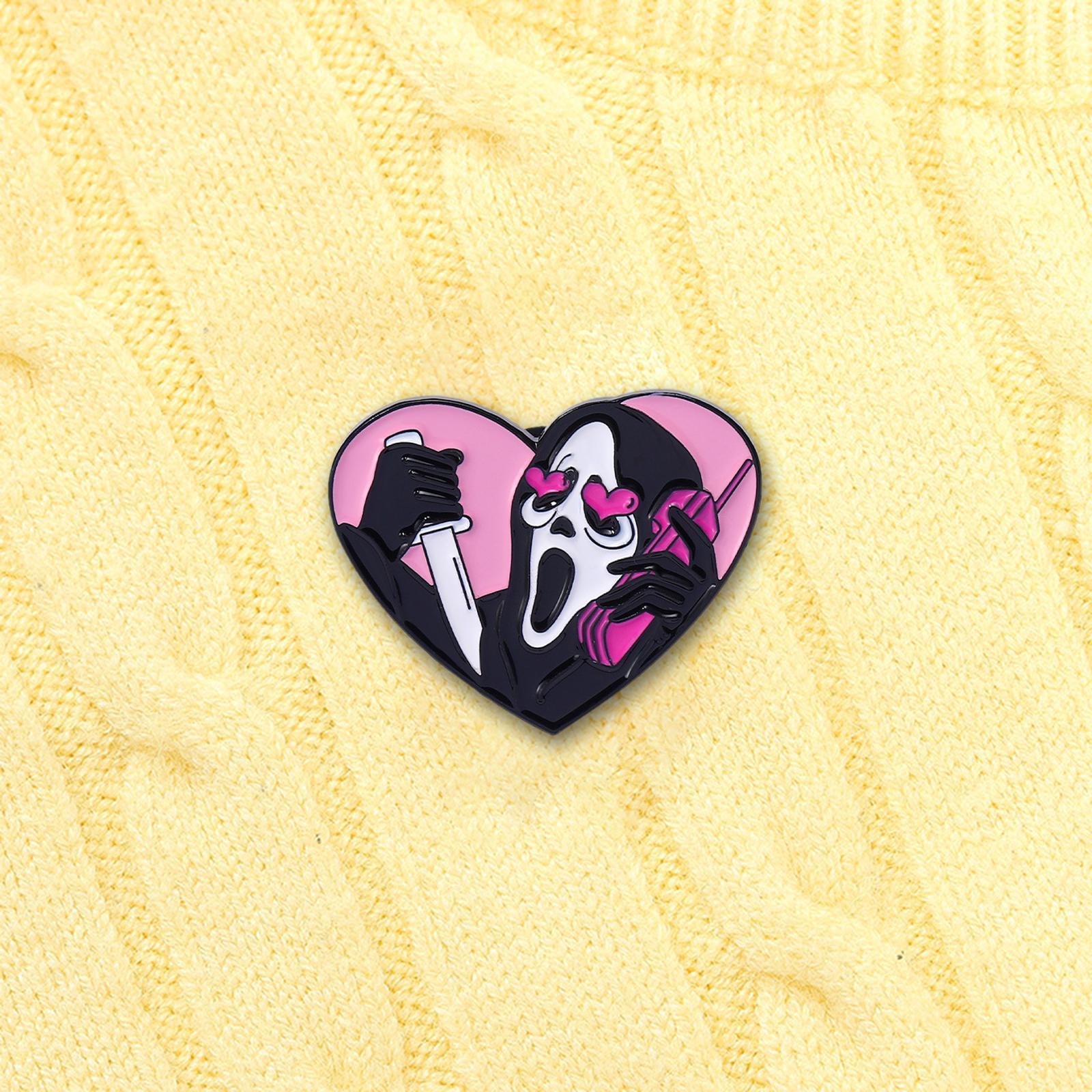 Halloween Pins Metal Brooches Cute Cartoon Lapel Pin for Clothes Hat Jackets