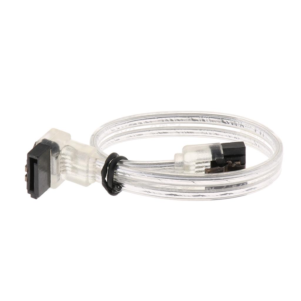 SATA 3.0 SATA III Hard Disk Data Cable Straight to 90 Degree Plug for HDD SSD High 6 Gbit / S