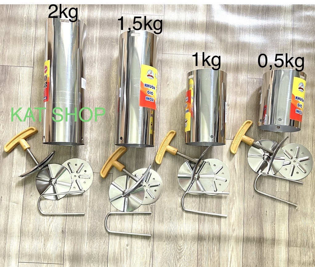 Khuôn Làm Giò Thủ - Giò Lụa Bằng inox Dày Sáng Bóng