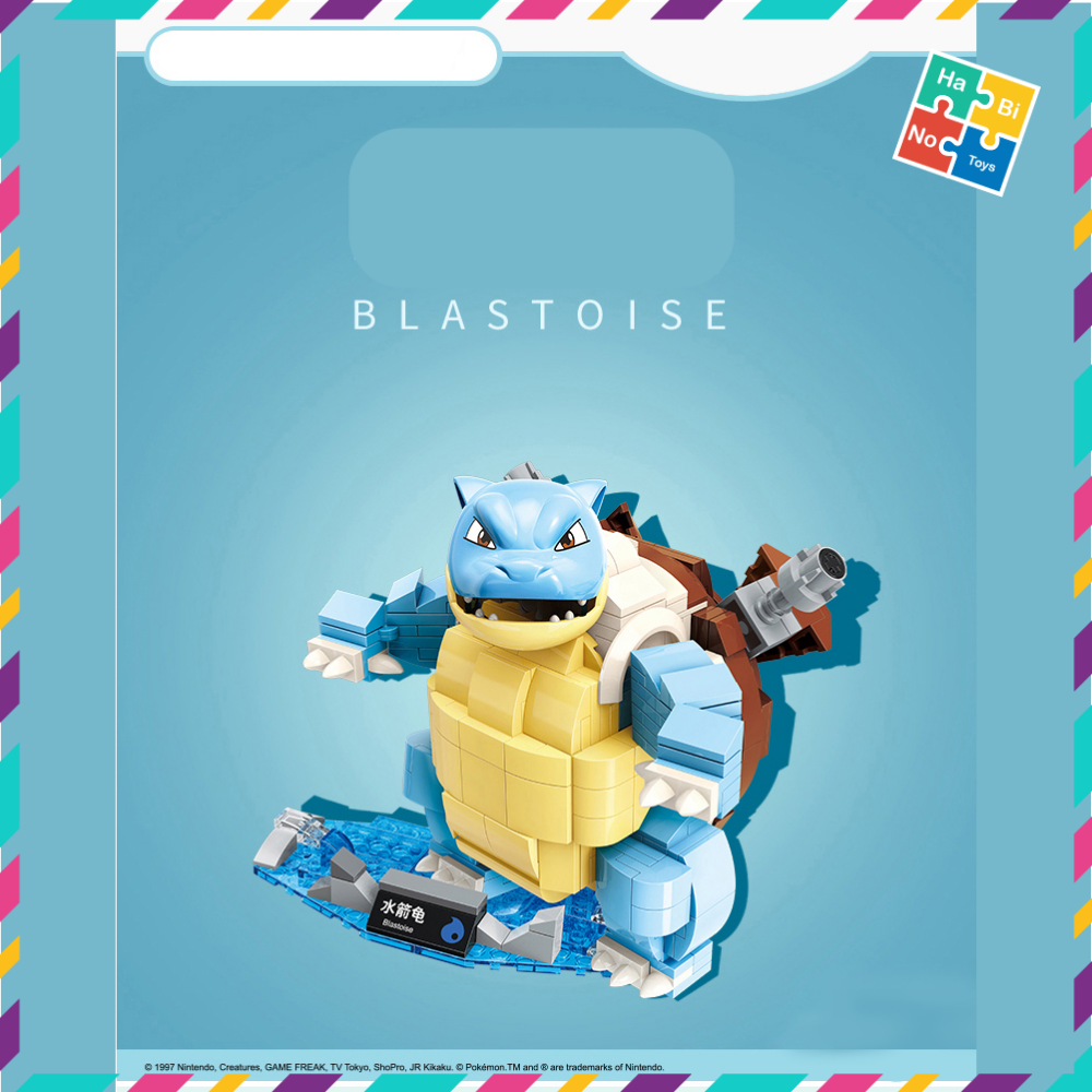 Lắp Ráp Pokemon Pikachu Keeppley Đồ Chơi Mô Hình Rùa Blastoise 385 Chi Tiết B0109 Cho Trẻ Từ 6 Tuổi