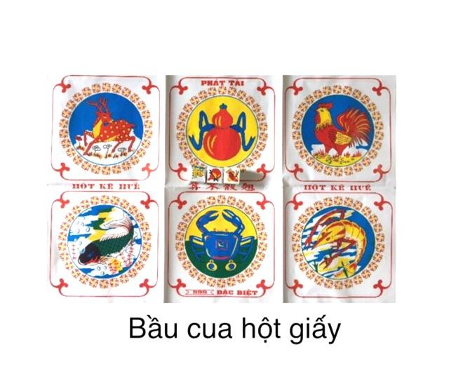 Bầu cua - combo 3 bộ bầu cua và xí ngầu