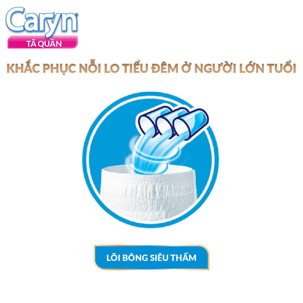 Tã Quần Mỏng Nhẹ Caryn Gói Siêu Lớn L14