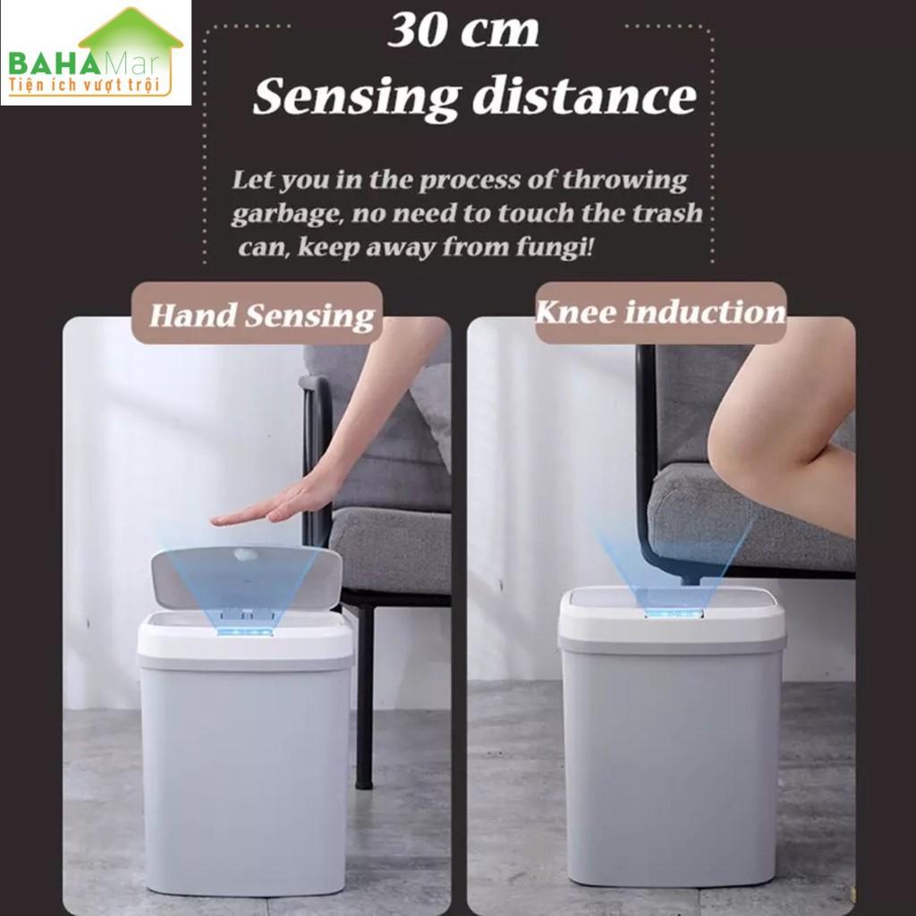 THÙNG RÁC THÔNG MINH MỞ - ĐÓNG BẰNG CẢM ỨNG HÌNH ẢNH DUNG TÍCH 15L "BAHAMAR"