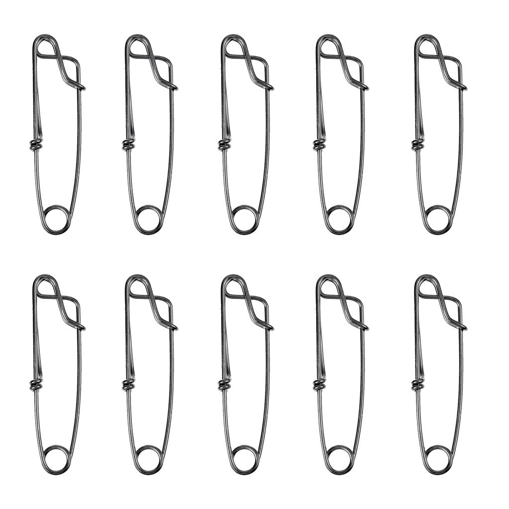 60x Long Line Clips Branch Hanger Snap Tuna Clip Fishing Tackles Accessories