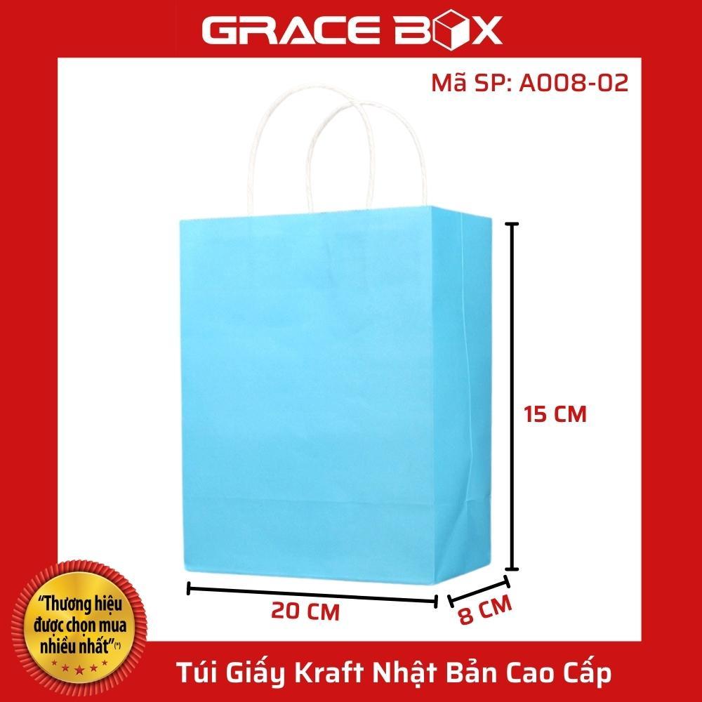 Túi Giấy Kraft Nhật Cao Cấp - Màu Xanh Da Trời