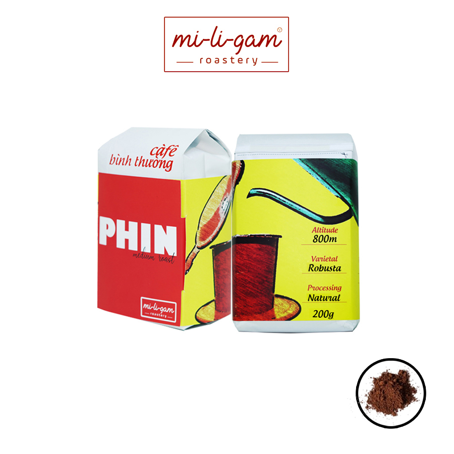 Combo 2x 200g Robusta Pha Phin /Cà phê Bột | mi-li-gam roastery #miligam cà phê nguyên bản rang xay pha phin độ rang vừa