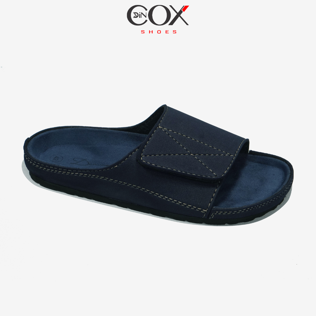 Dép Đế Trấu Nam 1 Quai Dán DC07 Navy Thời Trang Dincox