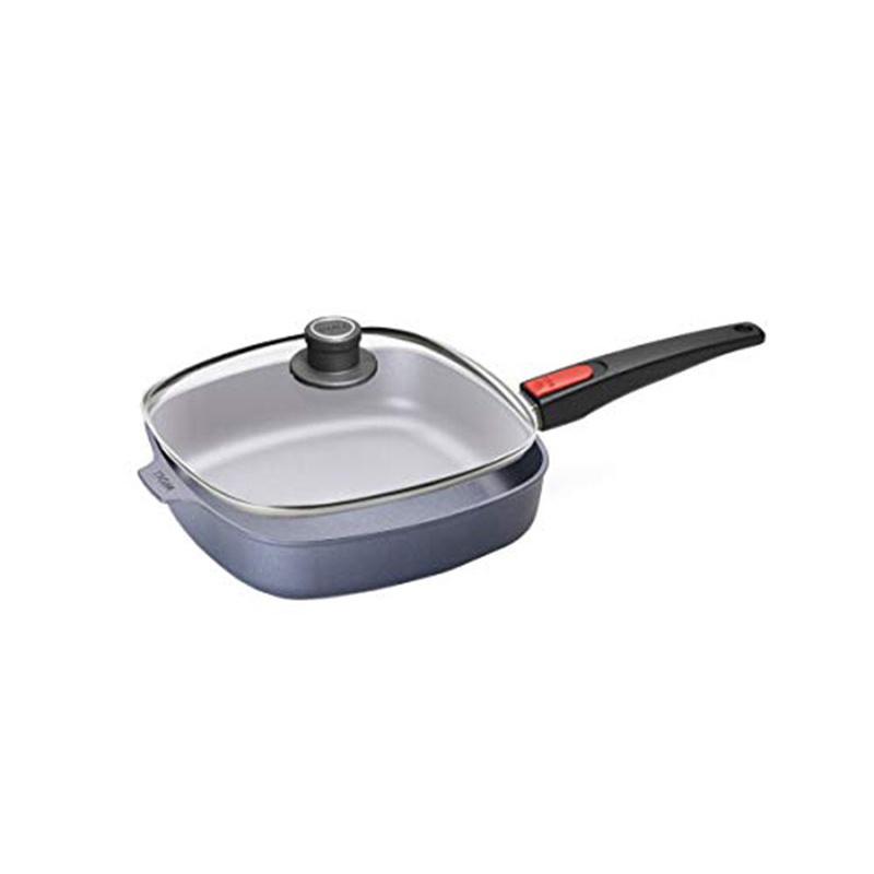 Chảo Vuông Chống Dính Woll Diamond Lite Pans Rectangular 30 x 26cm Kèm Vung Kính, Nhập Đức, BH 12 Tháng