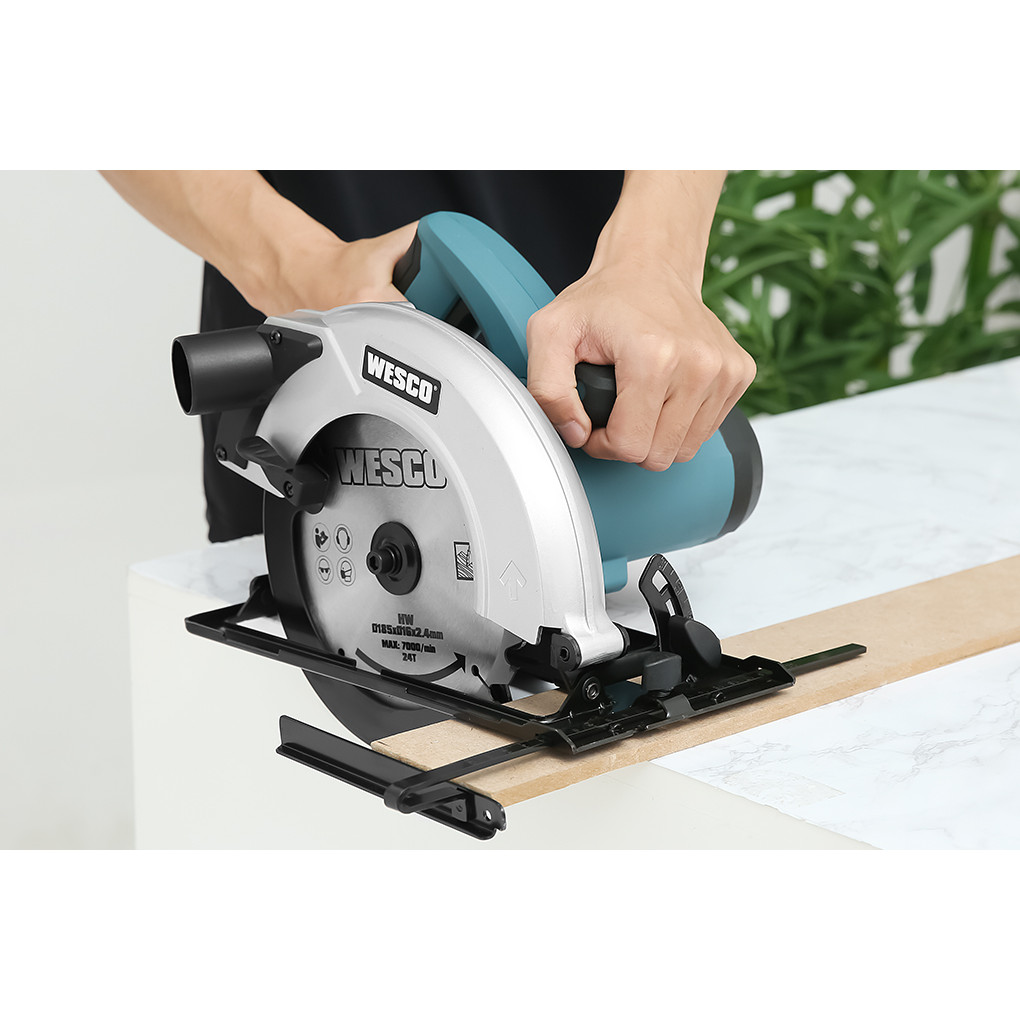 Máy cắt gỗ 185mm Wesco Ws3441 1500W- Hàng chính hãng