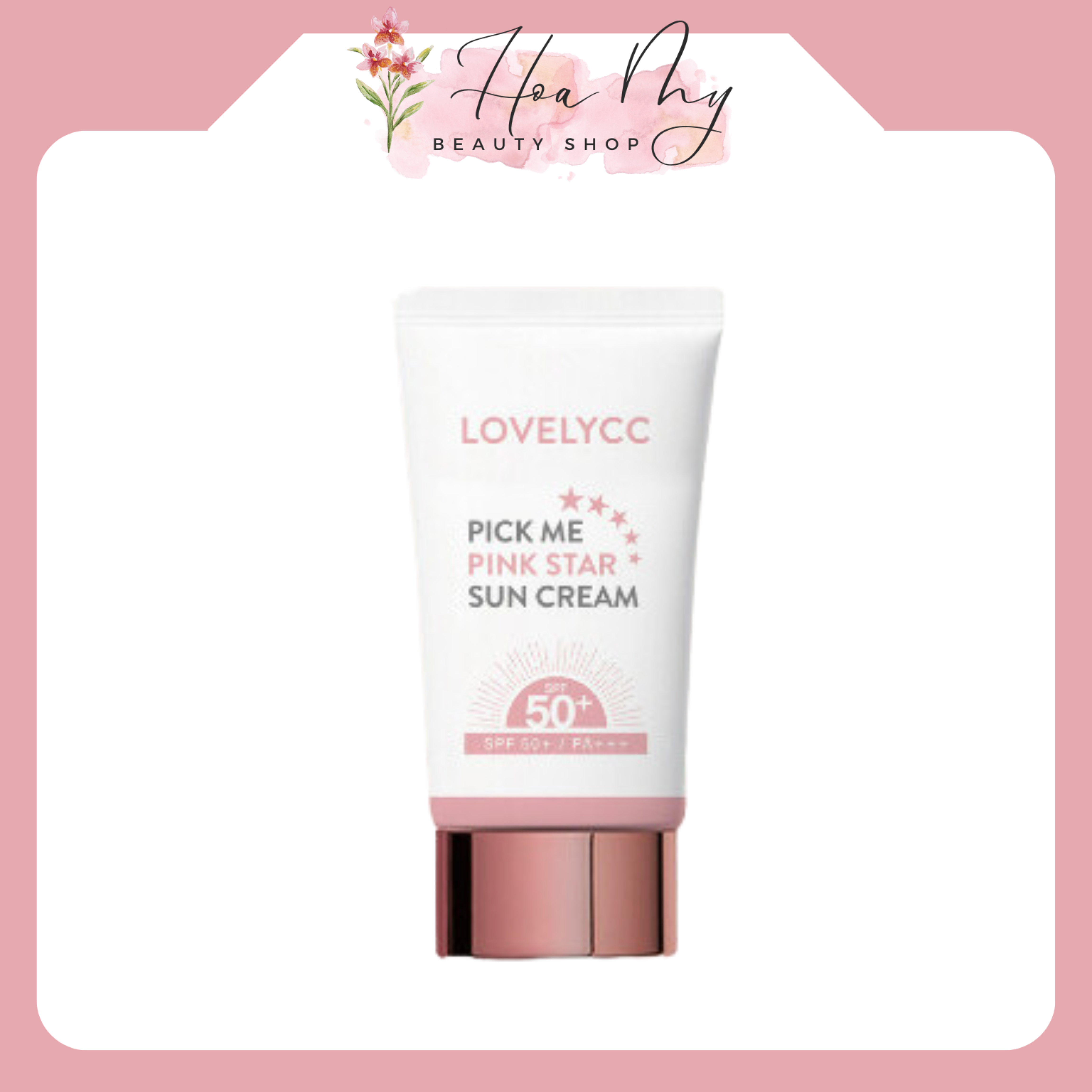 Kem chống nắng Lovelycc Pink Tone Up SPF 50+ PA+++