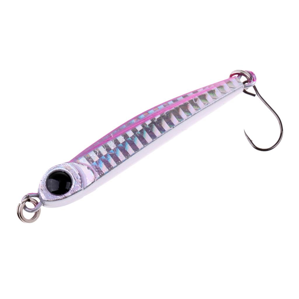 Lead Fish Metal Jigs With Single Hook and Rings Jigging Lures Hard Bait