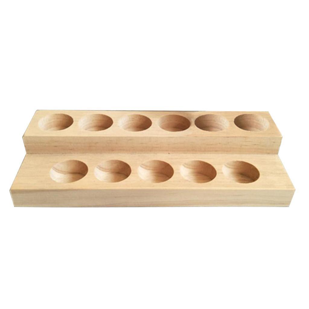 Essential Oil Storage Rack Display Stand Wood Rack Holder 01