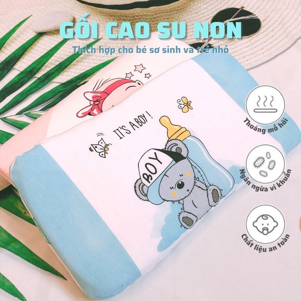 Gối cao su non cho bé cao cấp cho bé siêu thoáng mồ hôi