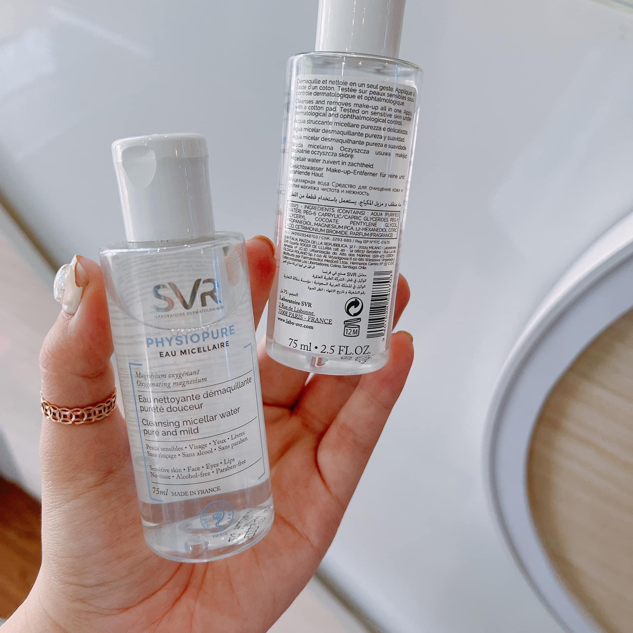 Nước Tẩy Trang SVR Micellar Giúp Loại Bỏ Dầu Cho Da 75ml(không xuất hóa đơn đỏ -không có tem phụ)