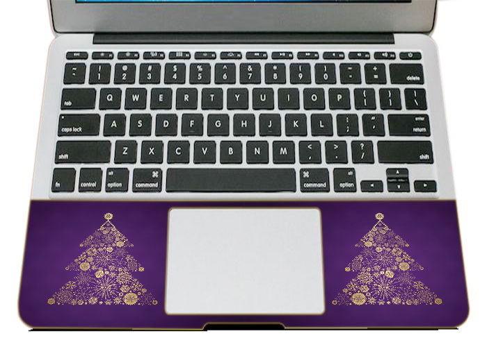 Miếng Dán Skin Trang Trí Mặt Ngoài + Lót Tay Laptop Holidays LTHLD - 176