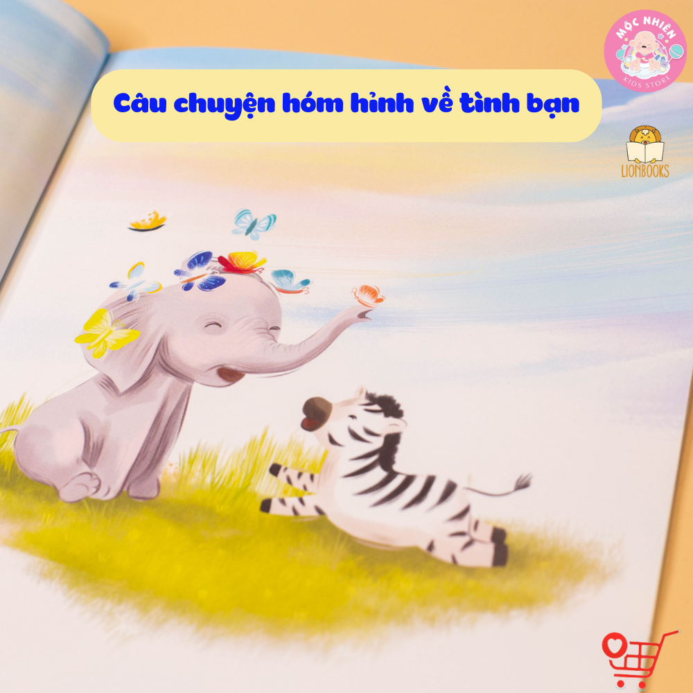 Truyện Kể Cho Bé Trước Giờ Đi Ngủ - Khói Và Xám (Cuốn sách hóm hỉnh về tình bạn, tặng 1 sticker nhân vật) - LionBooks