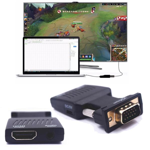 Đầu chuyển đổi VGA sang HDMI 1080p có Audio