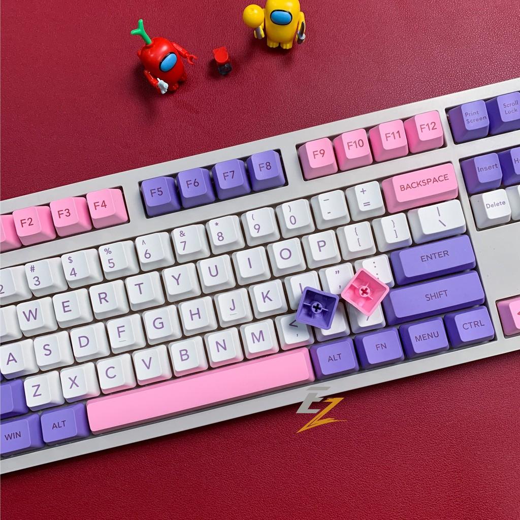 Keycap Hana OEM Profile Cho Bàn Phím Cơ Chất Liệu Thick PBT In Dyesub 108 Phím