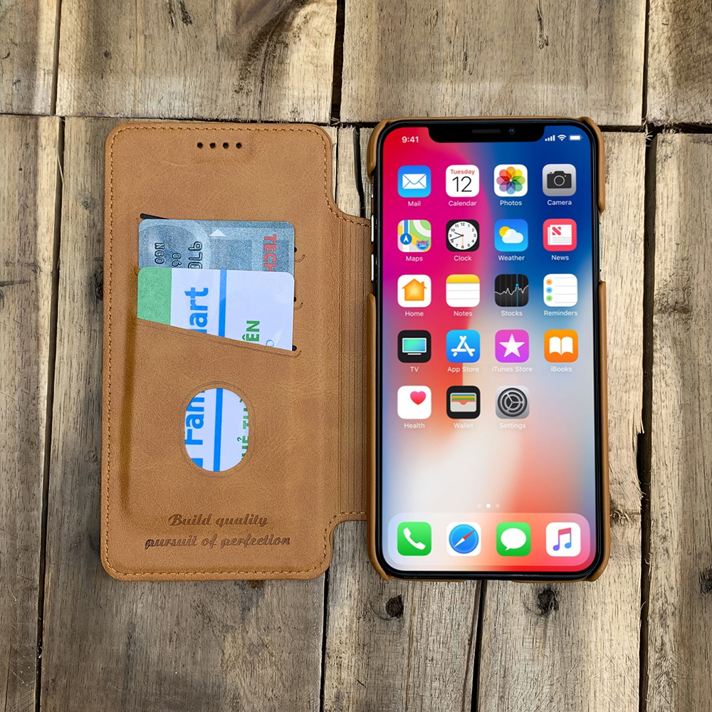 Bao da kiêm ví dành cho iPhone 11 Pro - Màu vàng