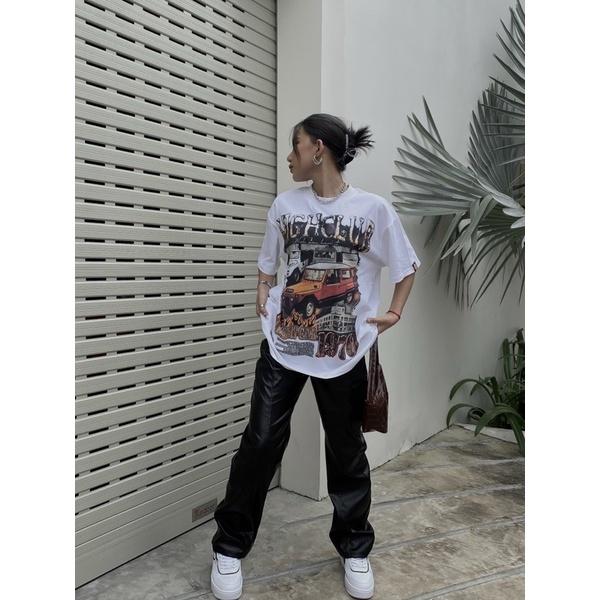 Áo Thun LA DALAT Tay Lỡ Unisex Nam/Nữ Đen/Trắng Cổ Tròn - HIGHCLUB