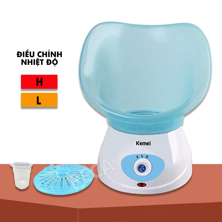 Máy xông hơi mặt Kemei KM-6080 điều chỉnh nhiệt độ đa năng, tiện dụng hỗ trợ giải quyết các vấn đề về da mặt