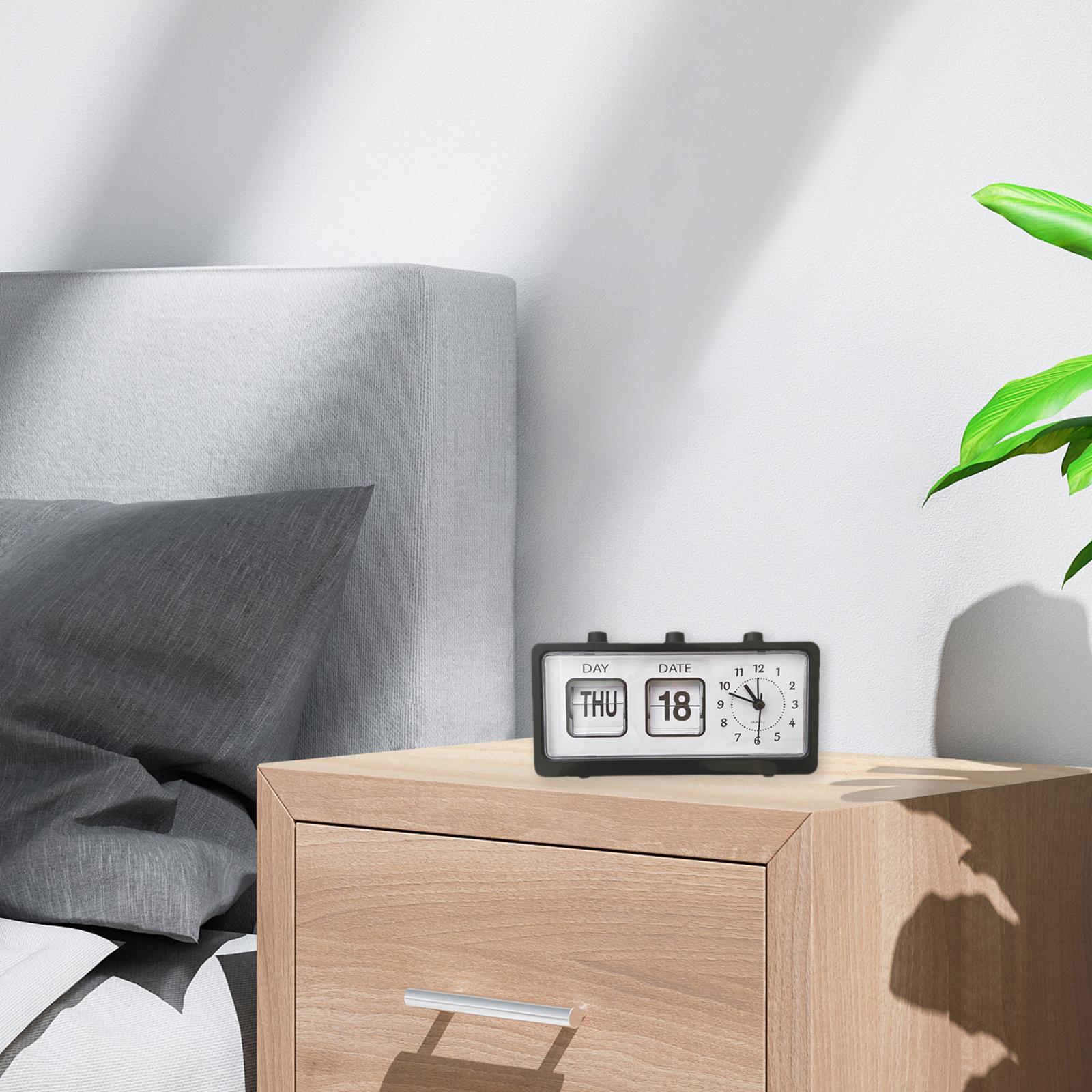 Creative Digital Manual Flip Down Clock Desk Stand Page  Clock-Yellow