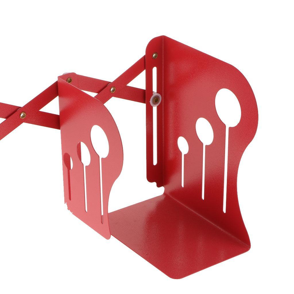 Adjustable Metal Bookends Office Non-slip Book Holder