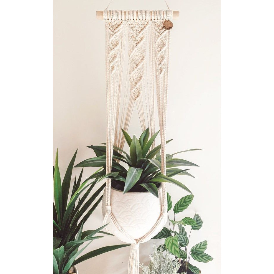 Dây treo chậu cây lớn macrame handmade