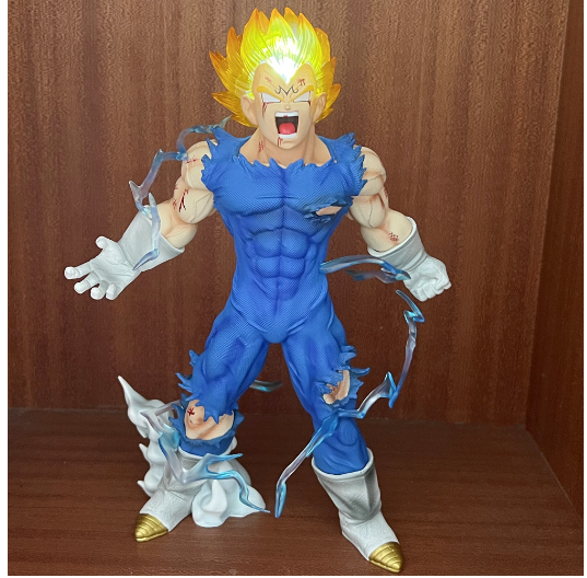 Mô hình nhân vật Vegeta supper saiyan 2 đầu - Figure Dragon ball