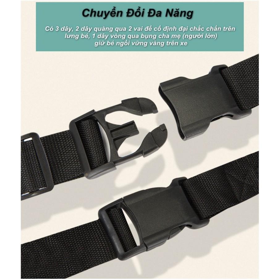 ĐỊU 2 TƯ THẾ AN TOÀN CHO BÉ KHI ĐI XE MÁY ️