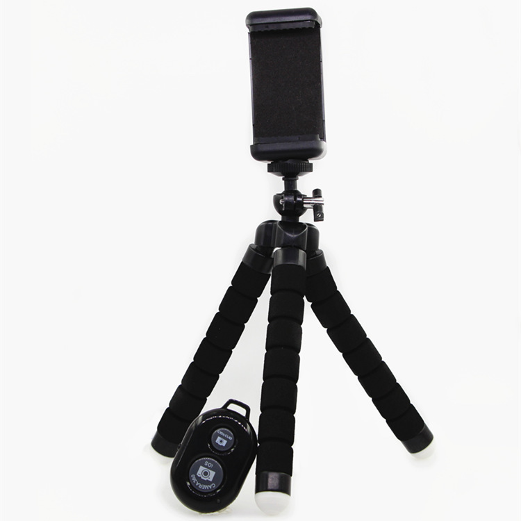 Chân Tripod Mini SEASY SS06 có điều khiển từ xa bằng bluetooth, có thể xếp gọn với 3 chân xoay 360 độ, dành cho smart phone, gopro, Ipad, máy ảnh - Hàng chính hãng