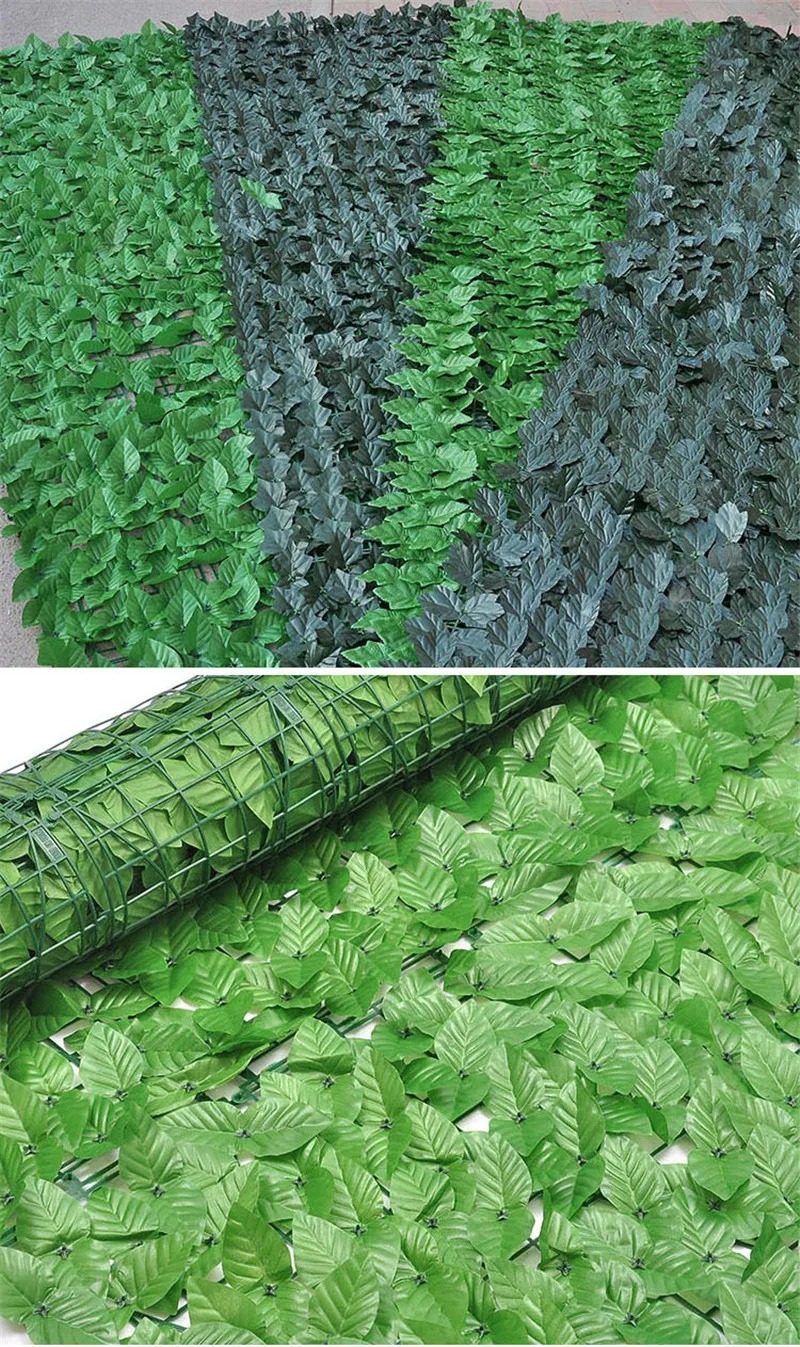 Hàng rào lá xanh nhân tạo - Tấm lá vạn niên thanh 1m*3m trang trí nhà cửa ban công - Cây giả, hoa lụa Decor trang trí nhà cửa